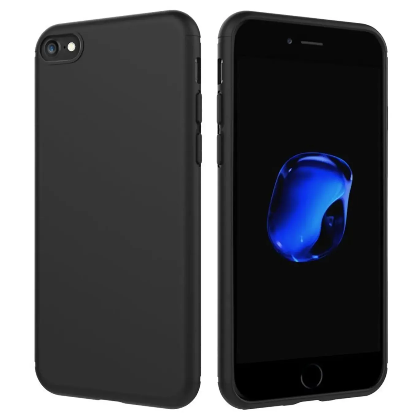 iPhone 6 / 6S - Slim Silikon Backcover Schwarz