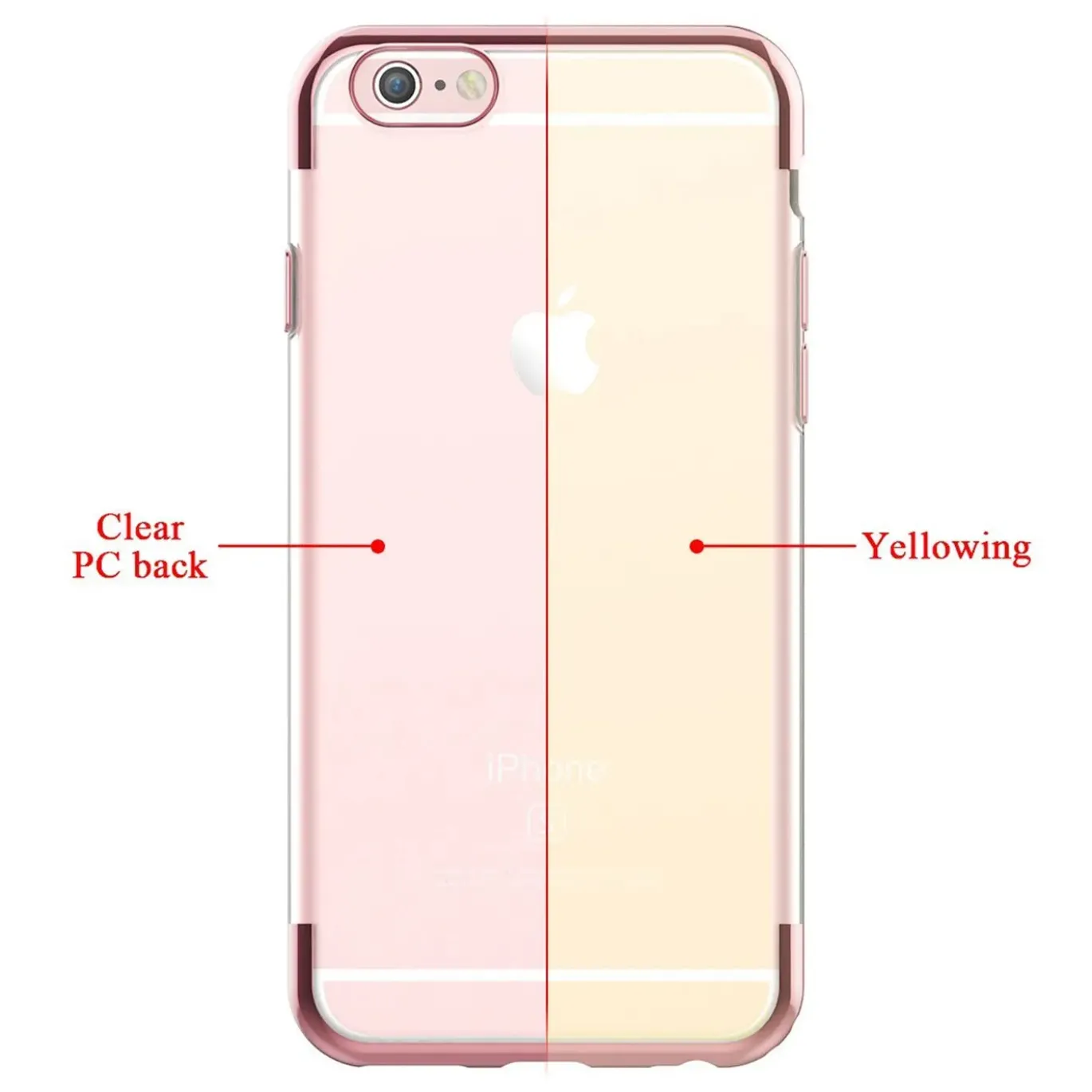 iPhone 6 / 6S - Transparente Hülle mit Akzenten