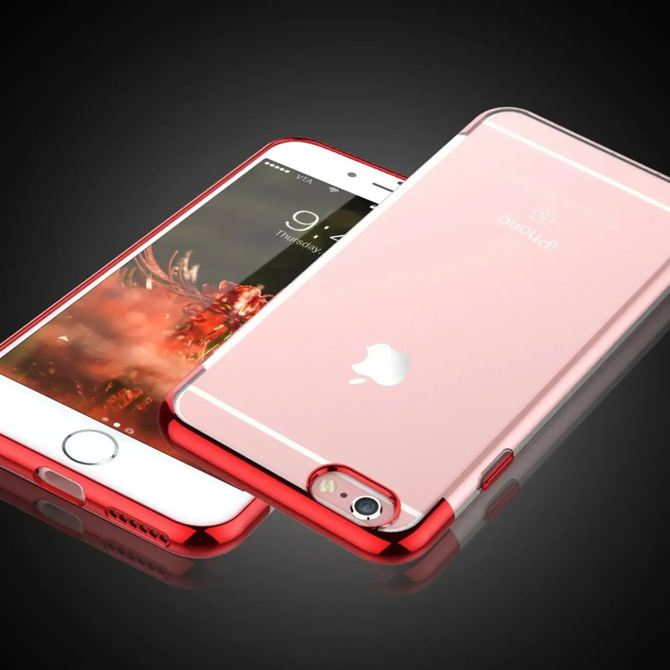 iPhone 6 / 6S - Transparente Hülle mit Akzenten