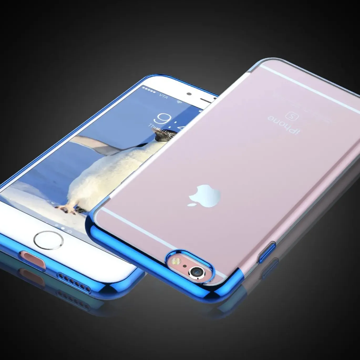 iPhone 6 / 6S - Transparente Hülle mit Akzenten