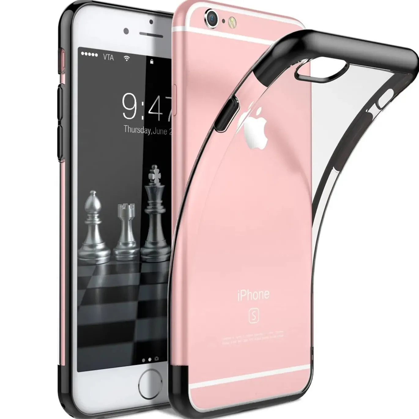 iPhone 6 / 6S - Transparente Hülle mit Akzenten