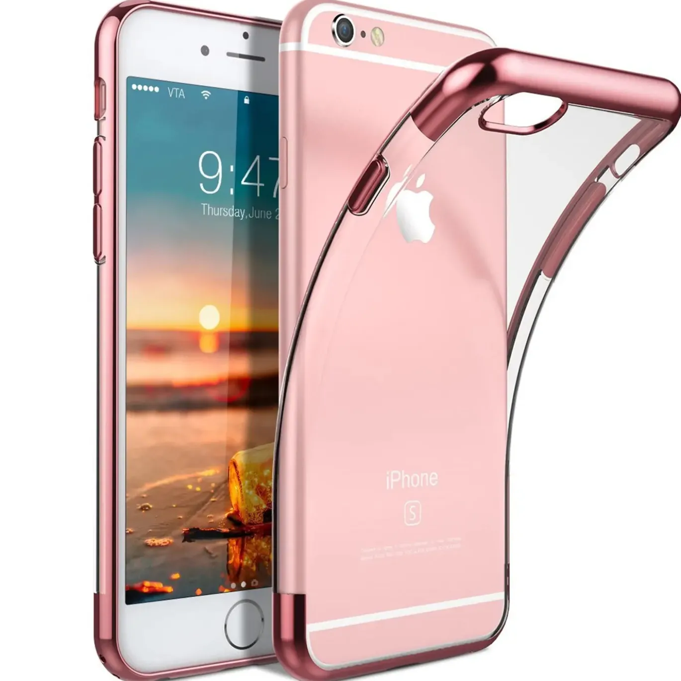 iPhone 6 / 6S - Transparente Hülle mit Akzenten