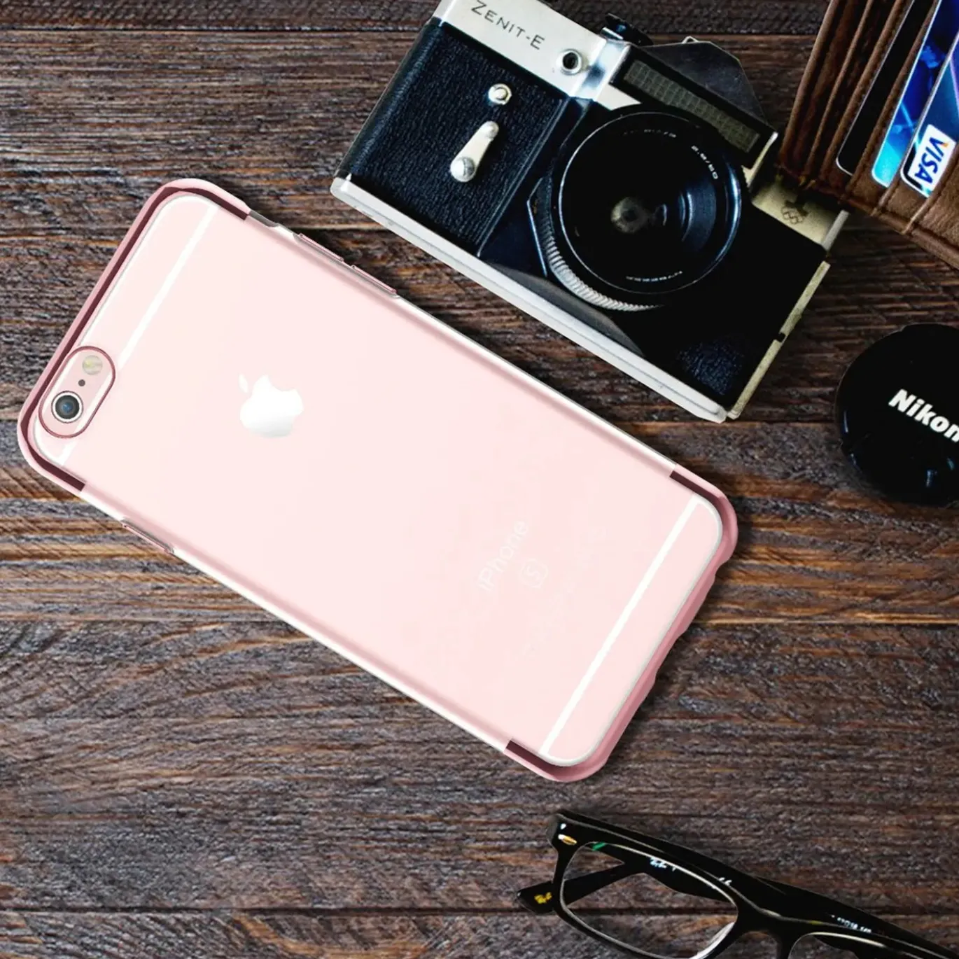 iPhone 6 / 6S - Transparente Hülle mit Akzenten