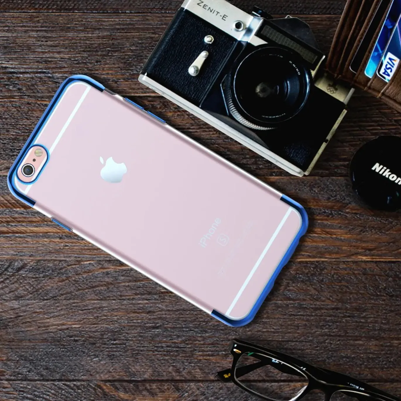 iPhone 6 / 6S - Transparente Hülle mit Akzenten