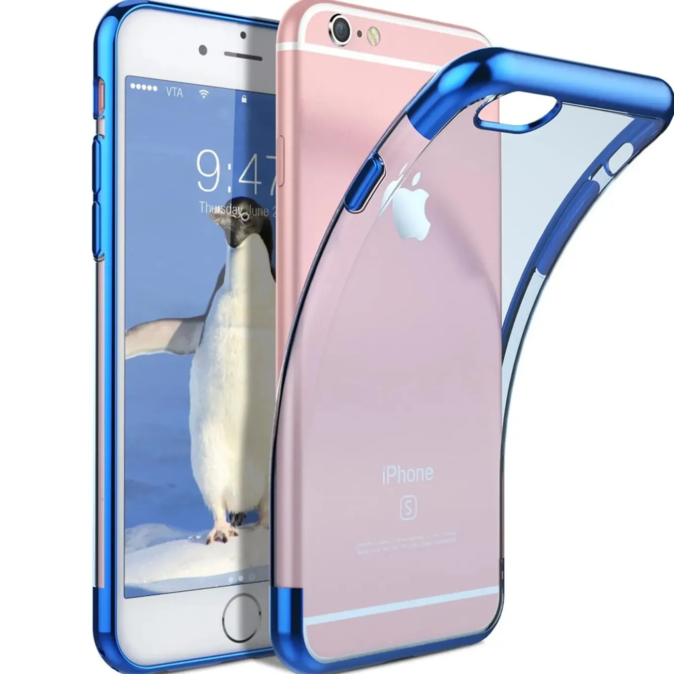 iPhone 6 / 6S - Transparente Hülle mit Akzenten