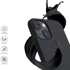 iPhone 14 - Silikon Case mit Mikrofaser-Innenseite
