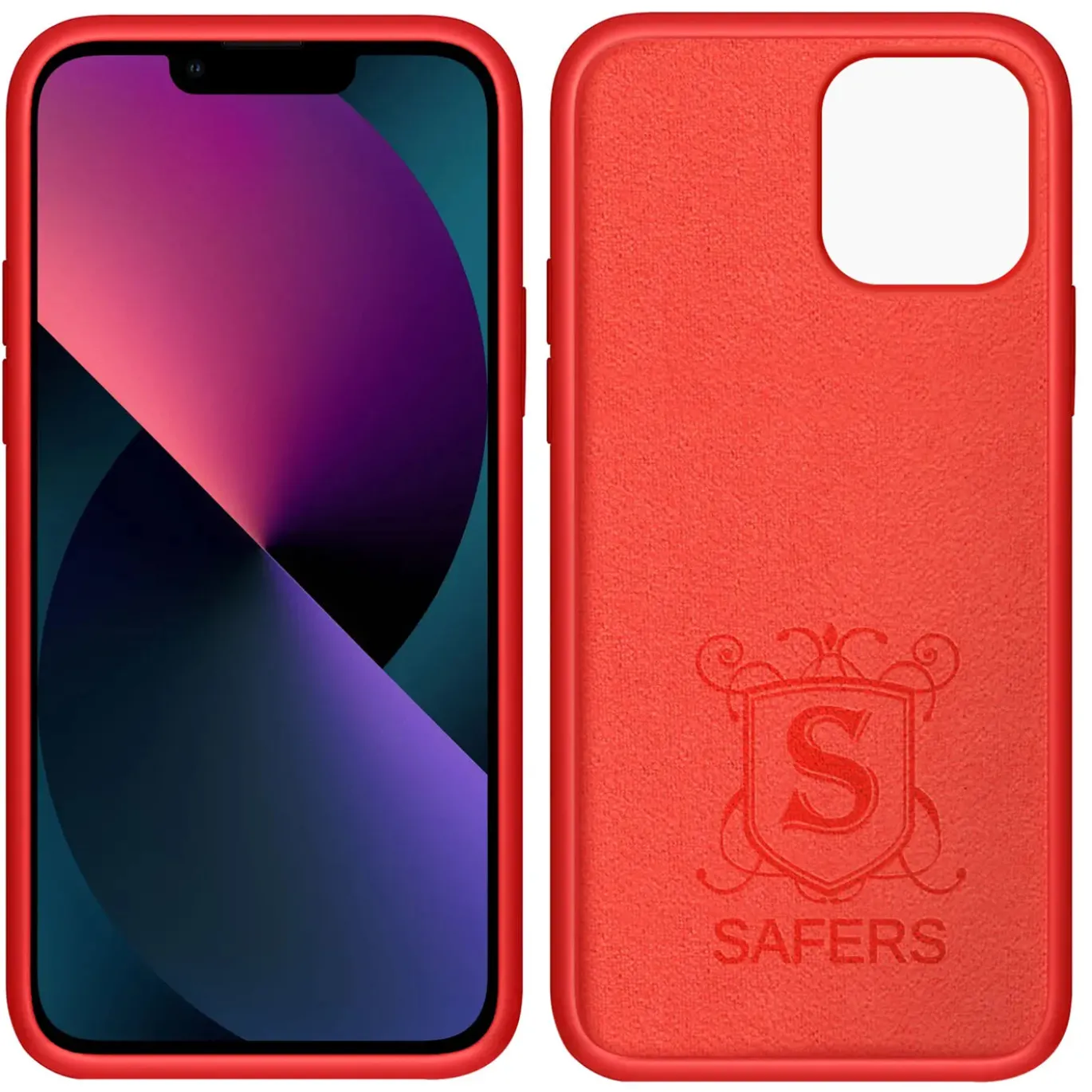 iPhone 14 - Silikon Case mit Mikrofaser-Innenseite