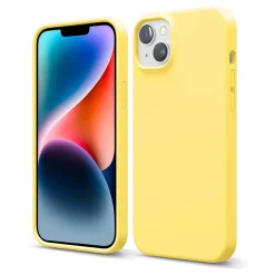 iPhone 14 - Silikon Case mit Mikrofaser-Innenseite