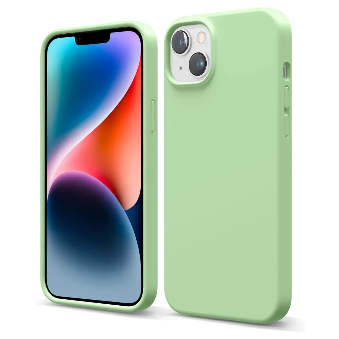 iPhone 14 - Silikon Case mit Mikrofaser-Innenseite