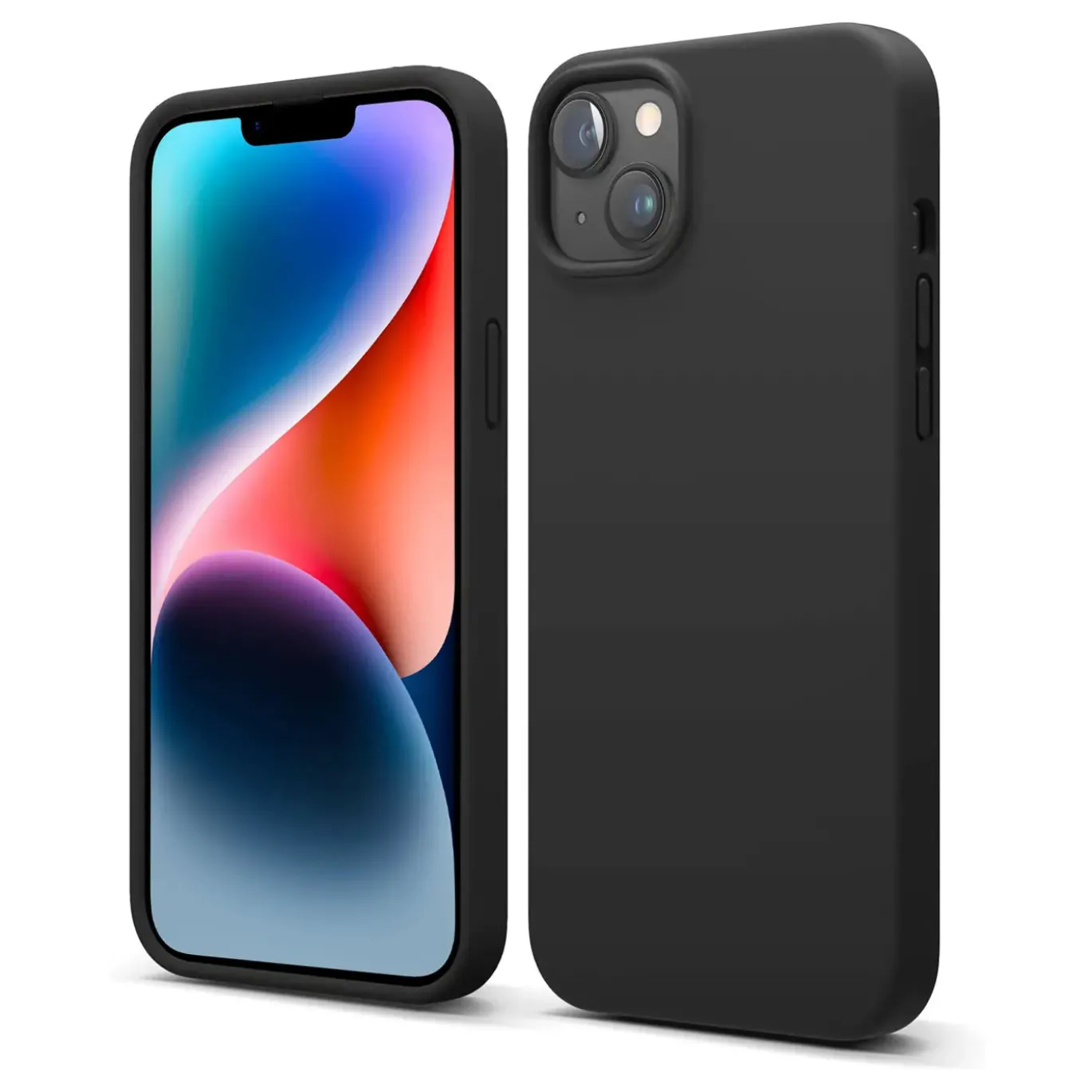 iPhone 14 - Silikon Case mit Mikrofaser-Innenseite