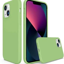 iPhone 13 - Silikon Case mit Mikrofaser-Innenseite