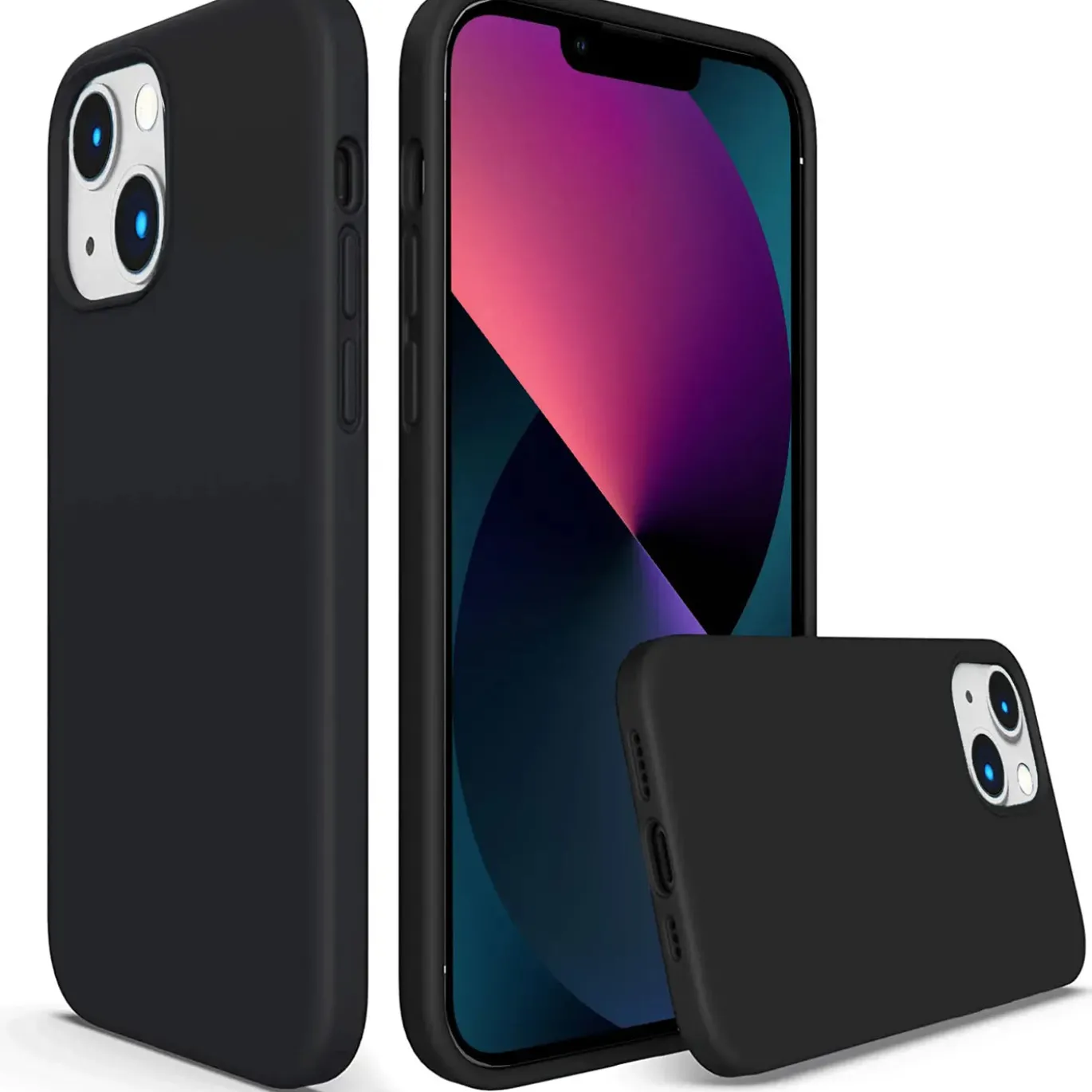 iPhone 13 - Silikon Case mit Mikrofaser-Innenseite