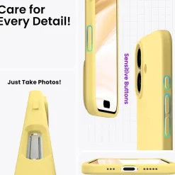 iPhone 16 - Silikon Case mit Mikrofaser-Innenseite