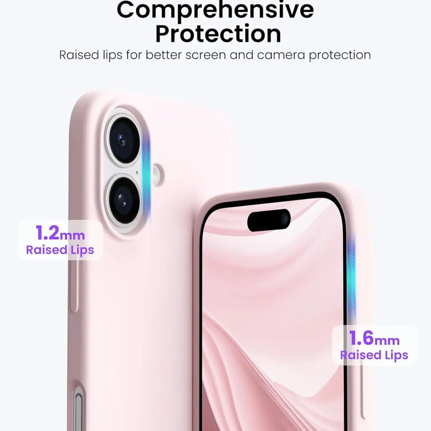 iPhone 16 - Silikon Case mit Mikrofaser-Innenseite