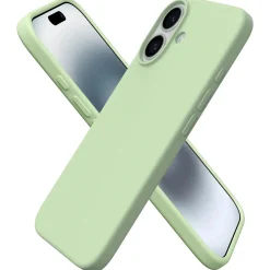 iPhone 16 - Silikon Case mit Mikrofaser-Innenseite