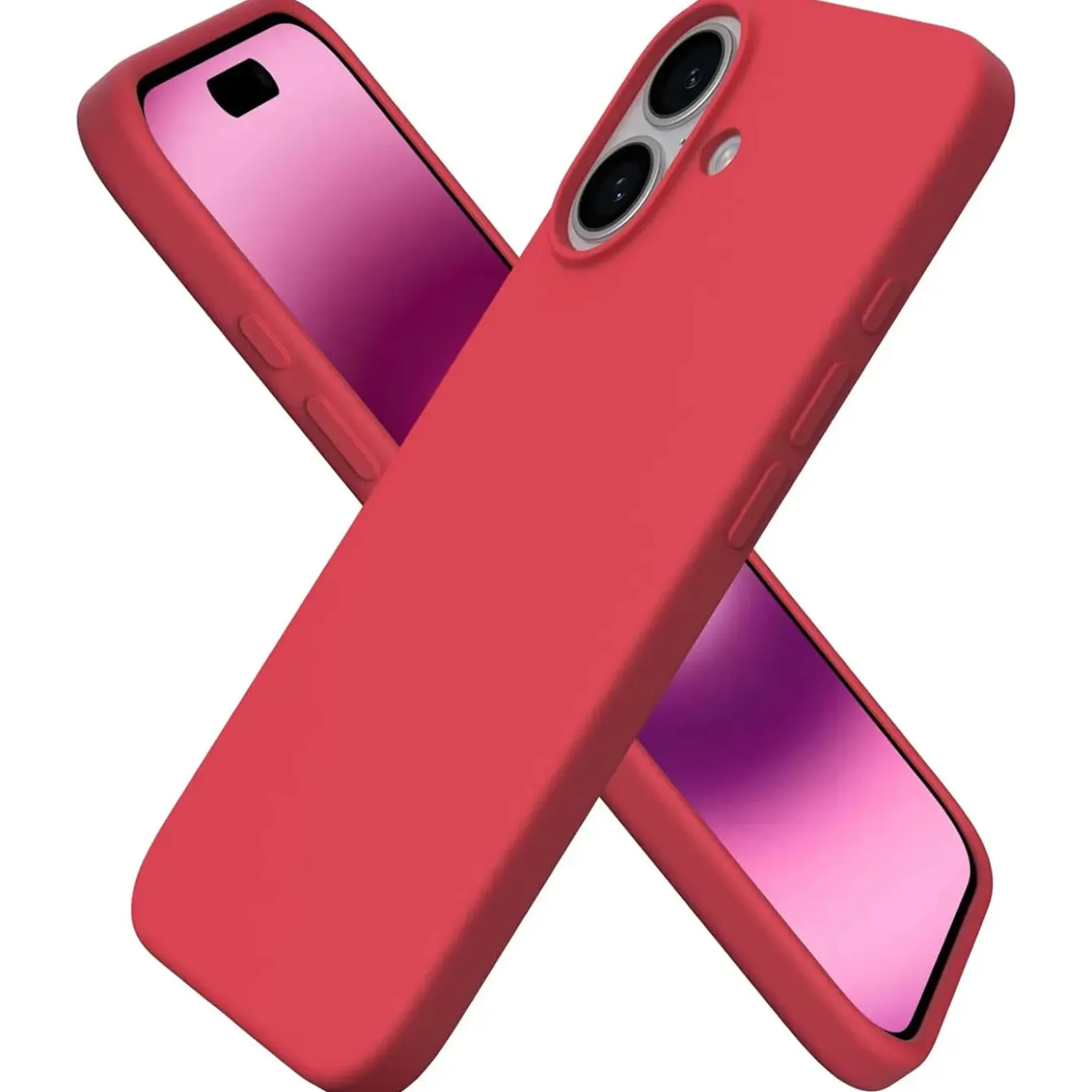 iPhone 16 - Silikon Case mit Mikrofaser-Innenseite