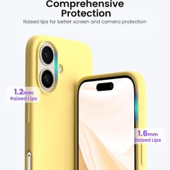 iPhone 16 - Silikon Case mit Mikrofaser-Innenseite