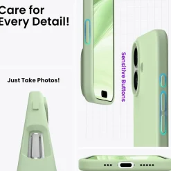 iPhone 16 - Silikon Case mit Mikrofaser-Innenseite