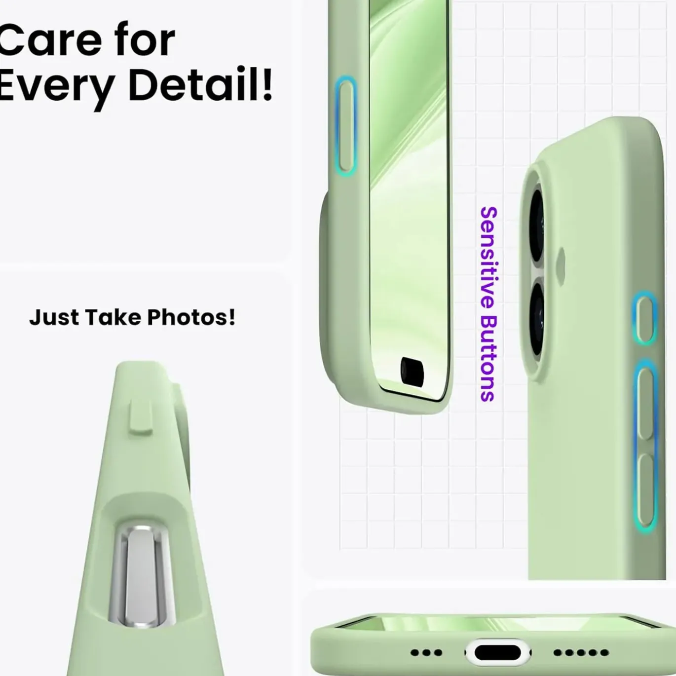 iPhone 16 - Silikon Case mit Mikrofaser-Innenseite