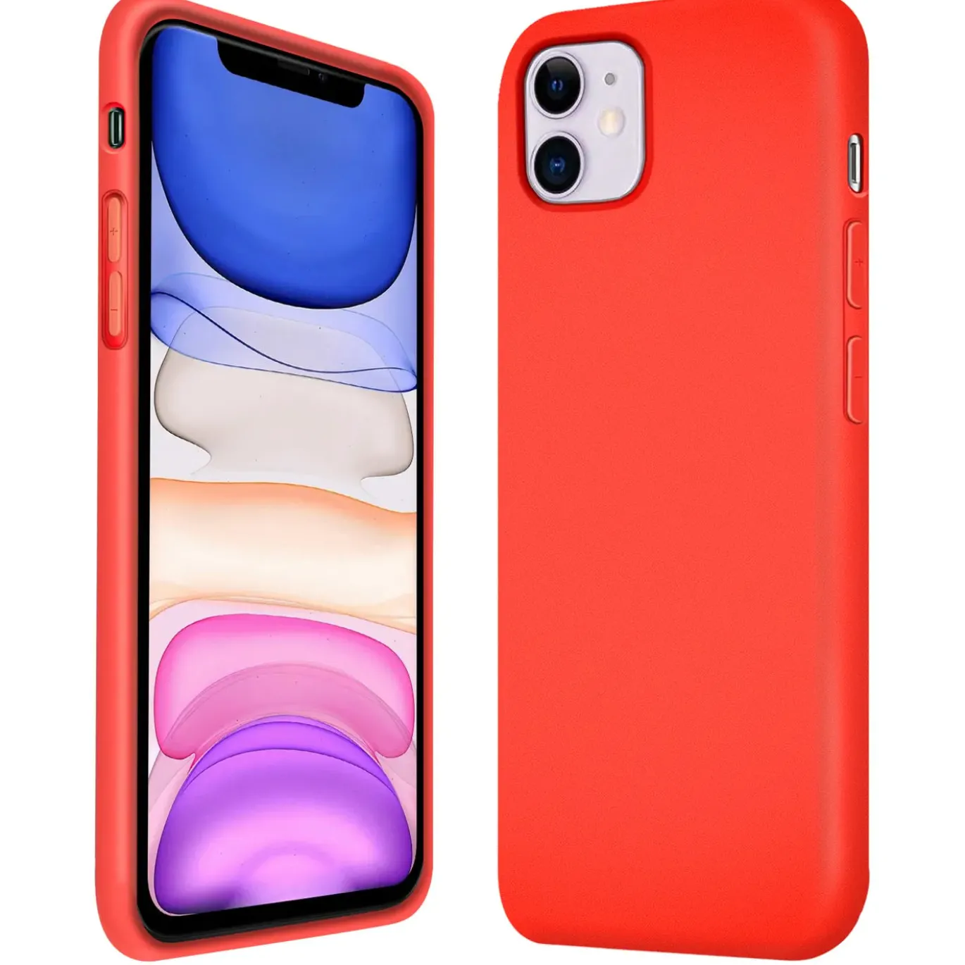 iPhone 11 - Silikon Case mit Mikrofaser-Innenseite