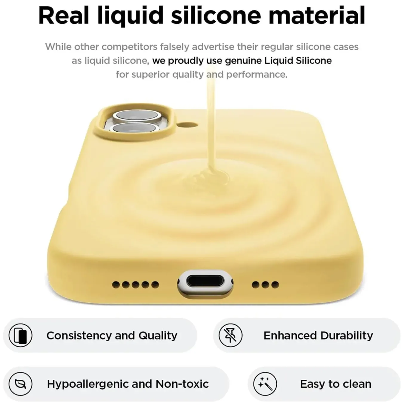 iPhone 17 - Silikon Case mit Mikrofaser-Innenseite