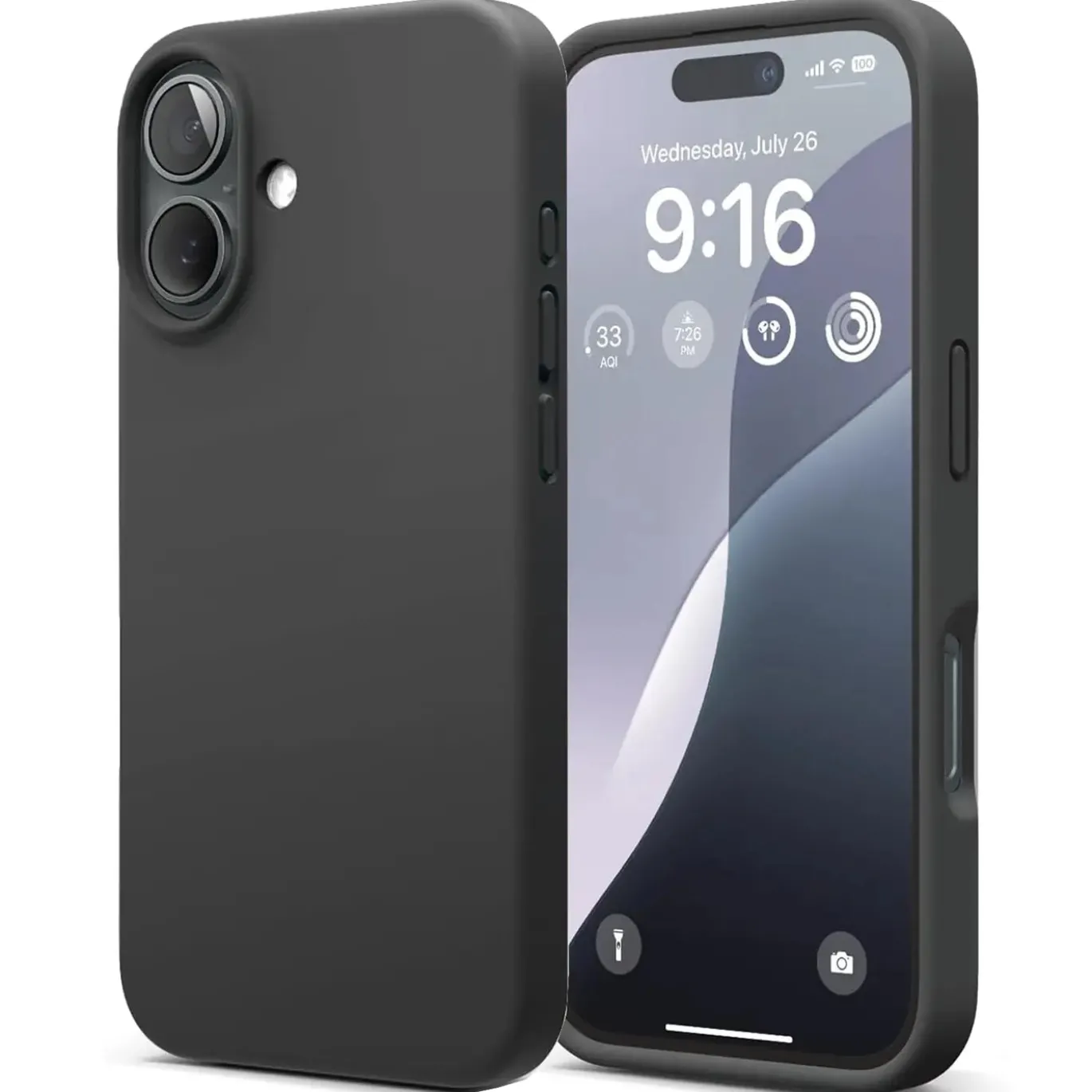 iPhone 17 - Silikon Case mit Mikrofaser-Innenseite
