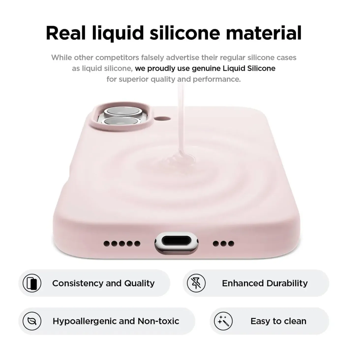 iPhone 17 - Silikon Case mit Mikrofaser-Innenseite