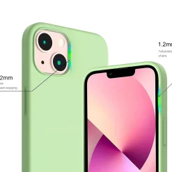 iPhone 15 - Silikon Case mit Mikrofaser-Innenseite