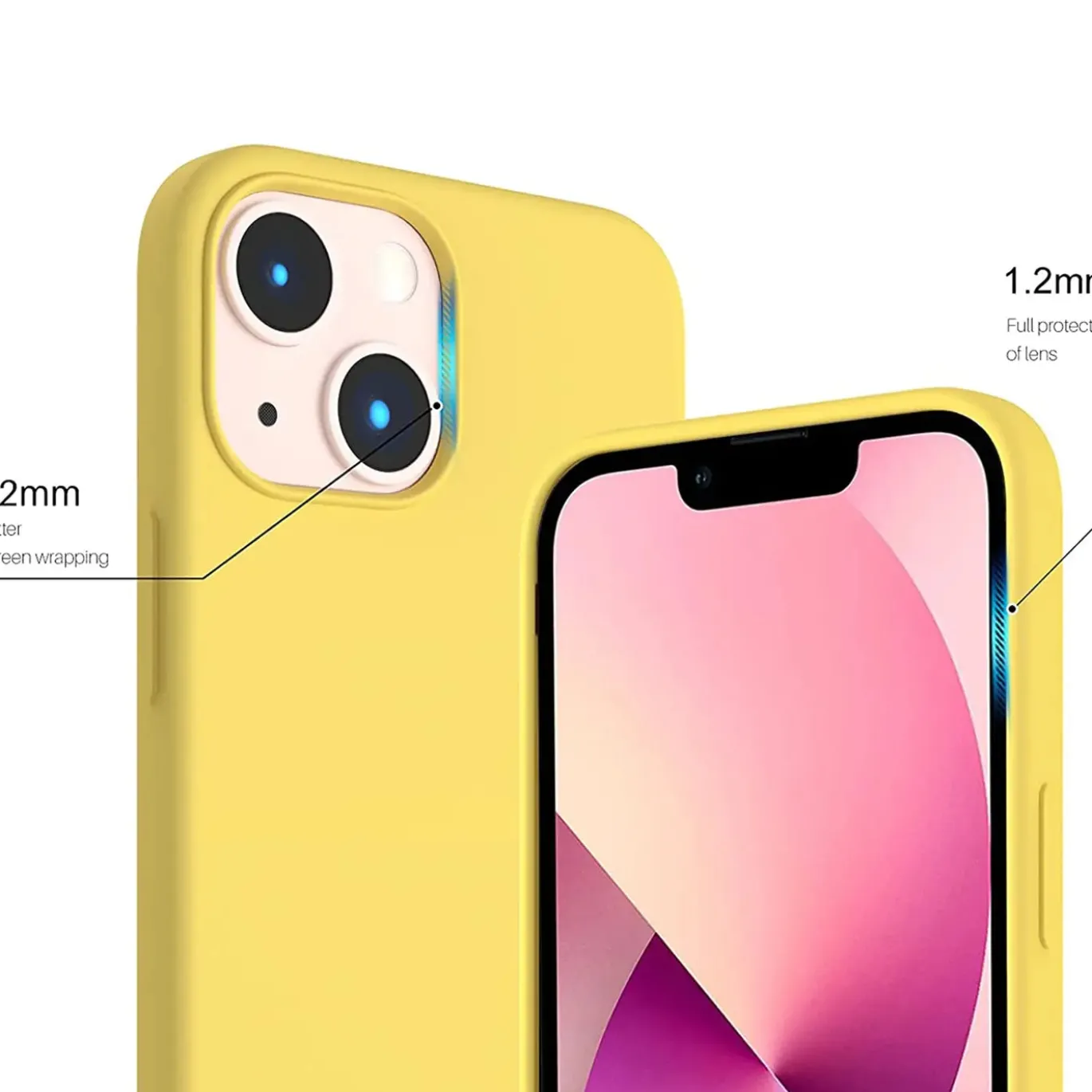 iPhone 15 - Silikon Case mit Mikrofaser-Innenseite