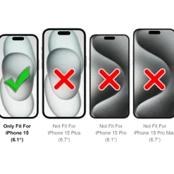 iPhone 15 - Silikon Case mit Mikrofaser-Innenseite