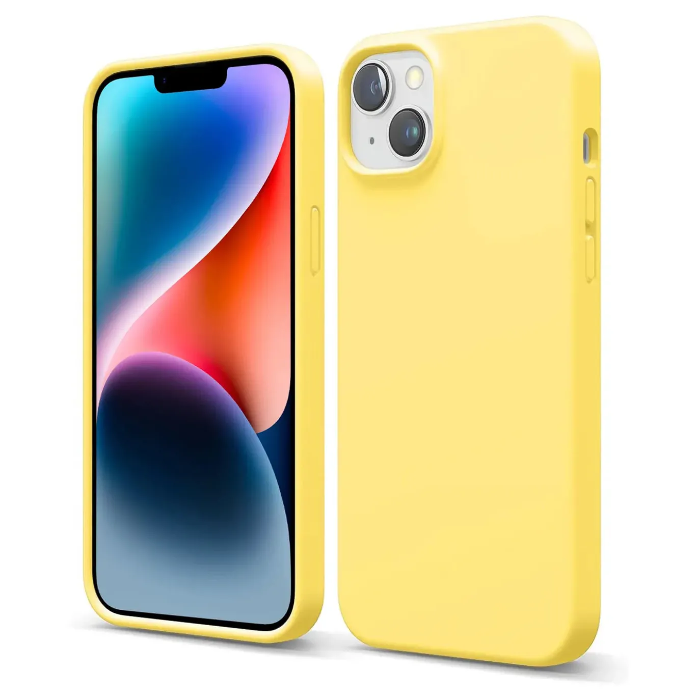 iPhone 15 - Silikon Case mit Mikrofaser-Innenseite