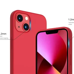 iPhone 15 - Silikon Case mit Mikrofaser-Innenseite