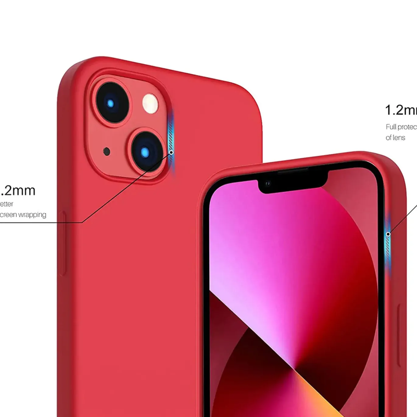 iPhone 15 - Silikon Case mit Mikrofaser-Innenseite