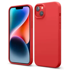 iPhone 15 - Silikon Case mit Mikrofaser-Innenseite