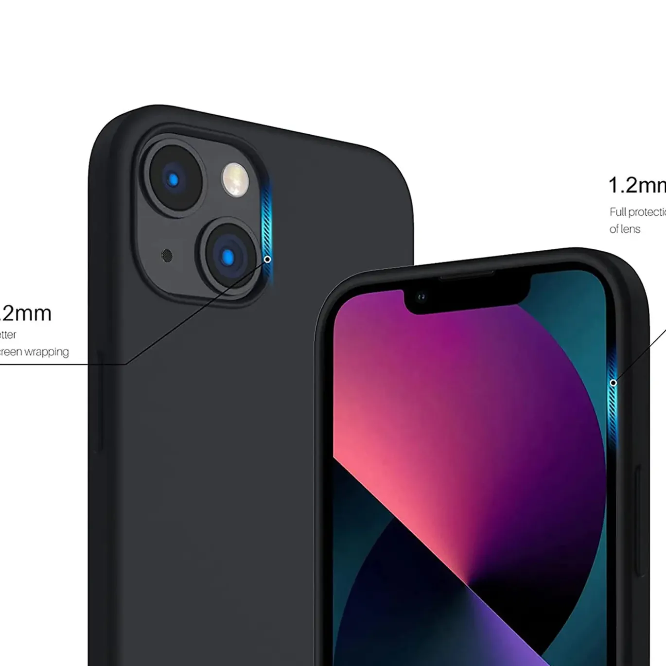 iPhone 15 - Silikon Case mit Mikrofaser-Innenseite