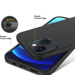 iPhone 13 - Slim Silikon Backcover Schwarz