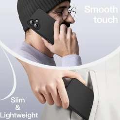 iPhone 17 - Slim Silikon Backcover Schwarz