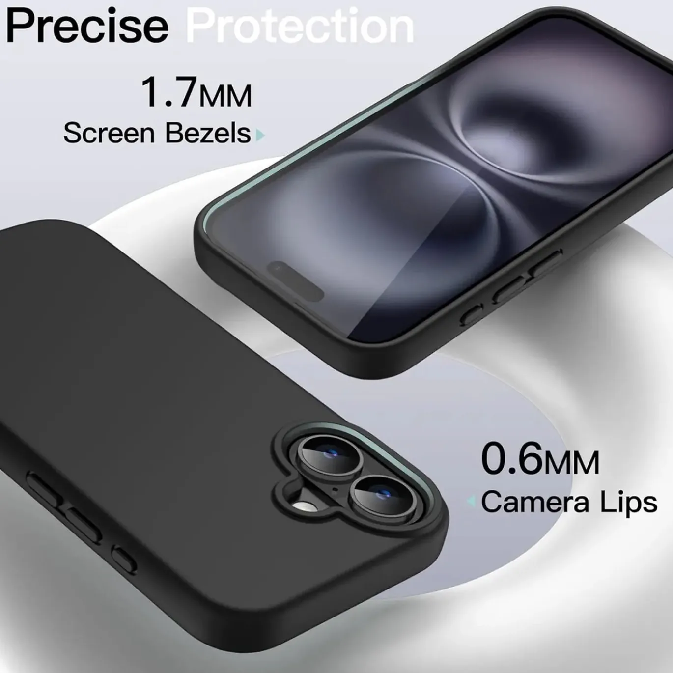 iPhone 17 - Slim Silikon Backcover Schwarz