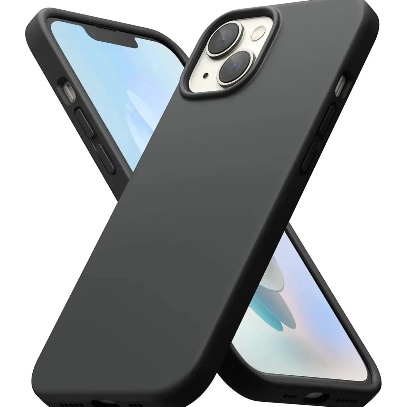 iPhone 14 - Slim Silikon Backcover Schwarz