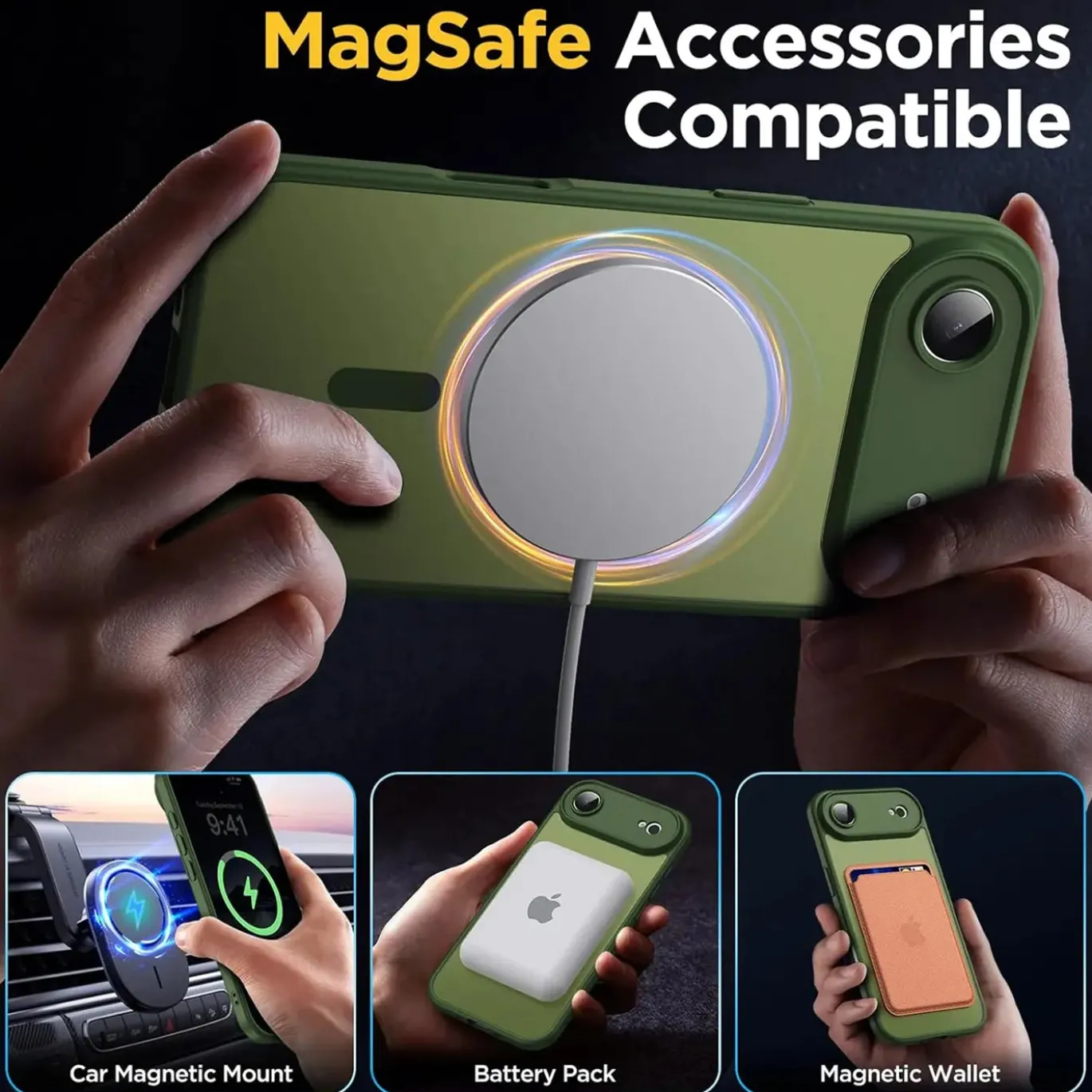 iPhone 17 Air - Farbige MagSafe Hülle mit Kameraschutz