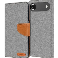 iPhone 17 Air - Jeanslook Klapphülle mit Kartenfach