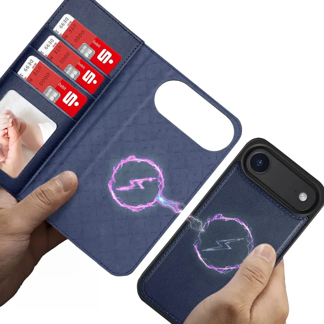 iPhone 17 Air - Klapphülle mit Kartenfächern & MagSafe-Kompatibilität