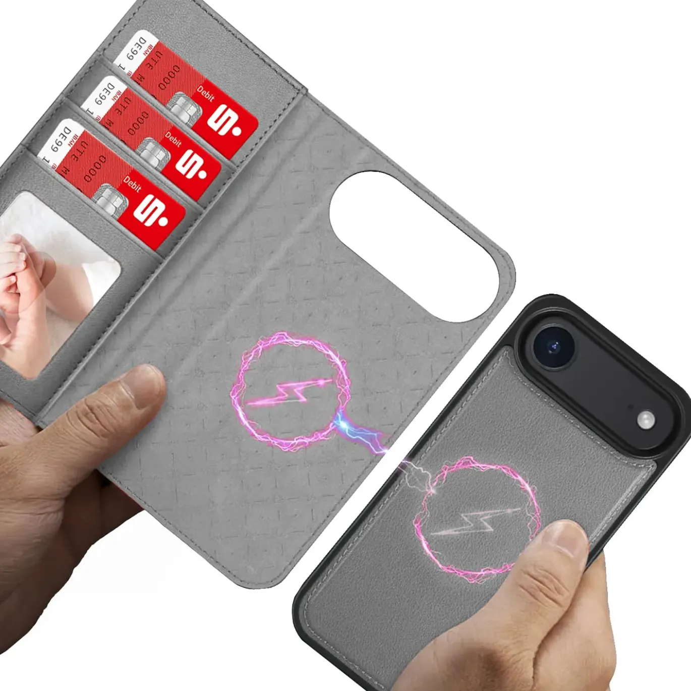 iPhone 17 Air - Klapphülle mit Kartenfächern & MagSafe-Kompatibilität