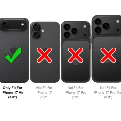 iPhone 17 Air - Klapphülle mit Kartenfächern