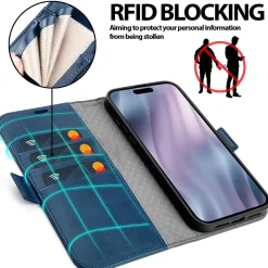 iPhone 17 Air - Robuste Klapphülle mit RFID Block