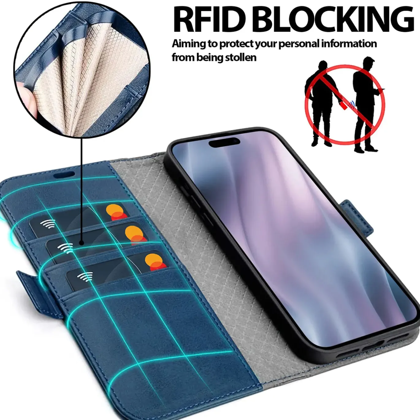 iPhone 17 Air - Robuste Klapphülle mit RFID Block