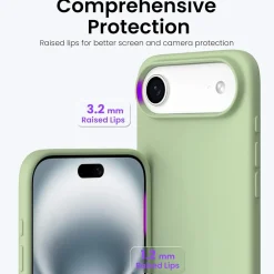 iPhone 17 Air - Silikon Case mit Mikrofaser-Innenseite