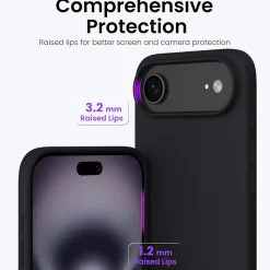 iPhone 17 Air - Silikon Case mit Mikrofaser-Innenseite