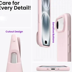 iPhone 17 Air - Silikon Case mit Mikrofaser-Innenseite