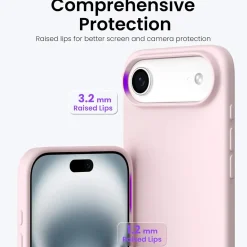 iPhone 17 Air - Silikon Case mit Mikrofaser-Innenseite